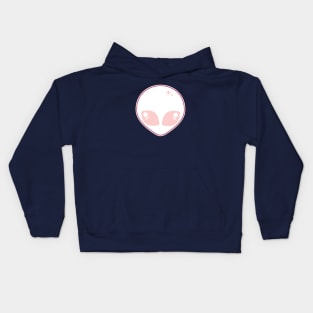 Pastel Pink Alien Kids Hoodie